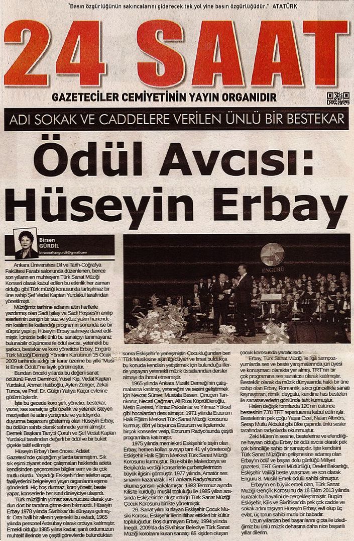 Ödül Avcısı: Hüseyin Erbay (20 Haziran 2016)